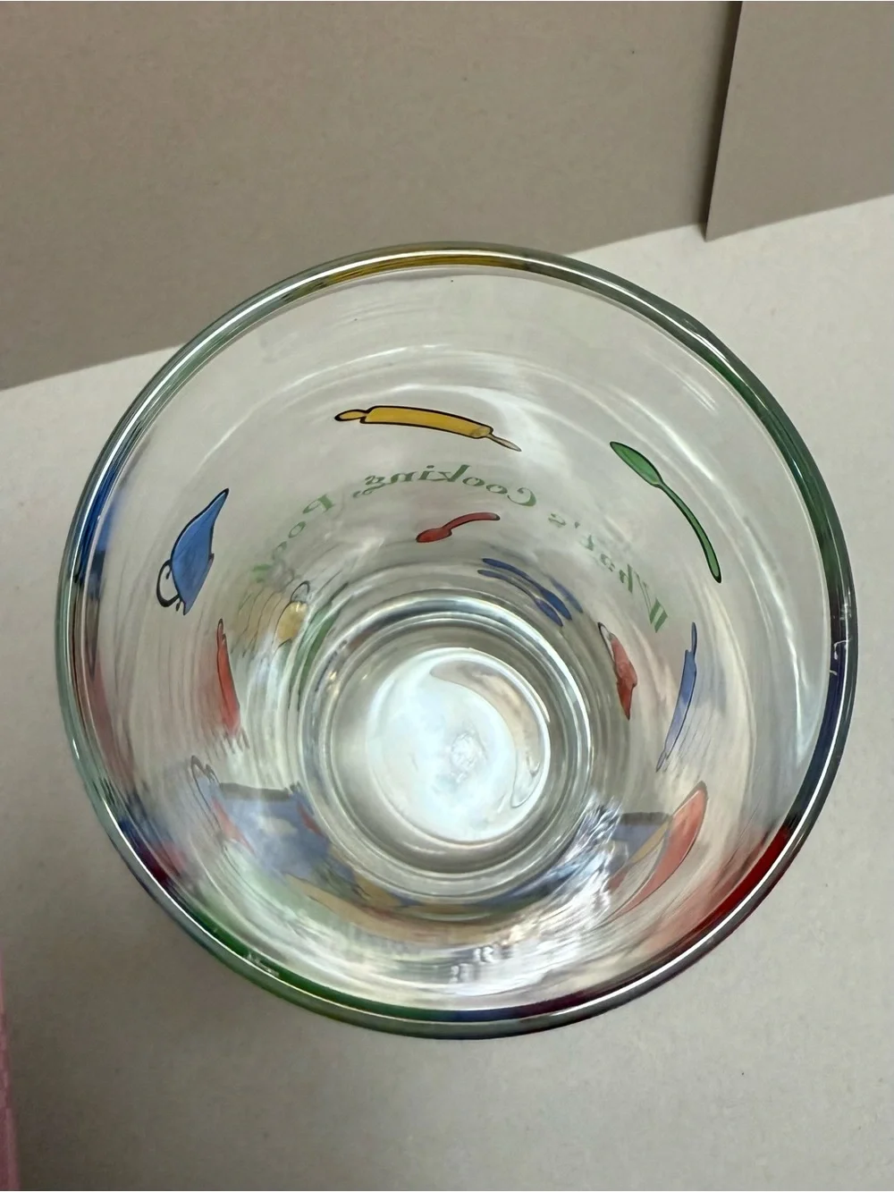 Vintage Disney Winnie the Pooh Blue Cartoon Glass Tumbler - Set of 2